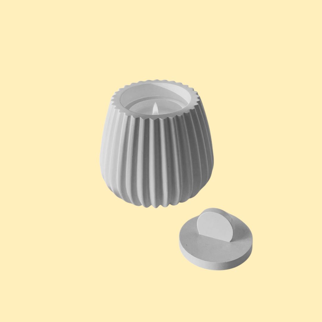 Rilievi - ELEGANZA SCANALATA - vaso/portacandele