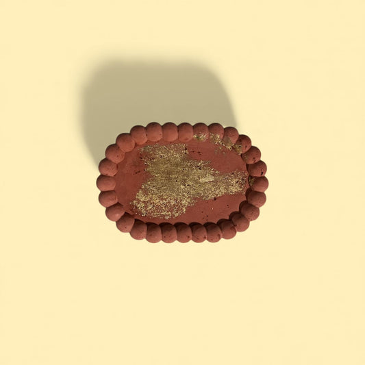 Vassoio ovale pallini