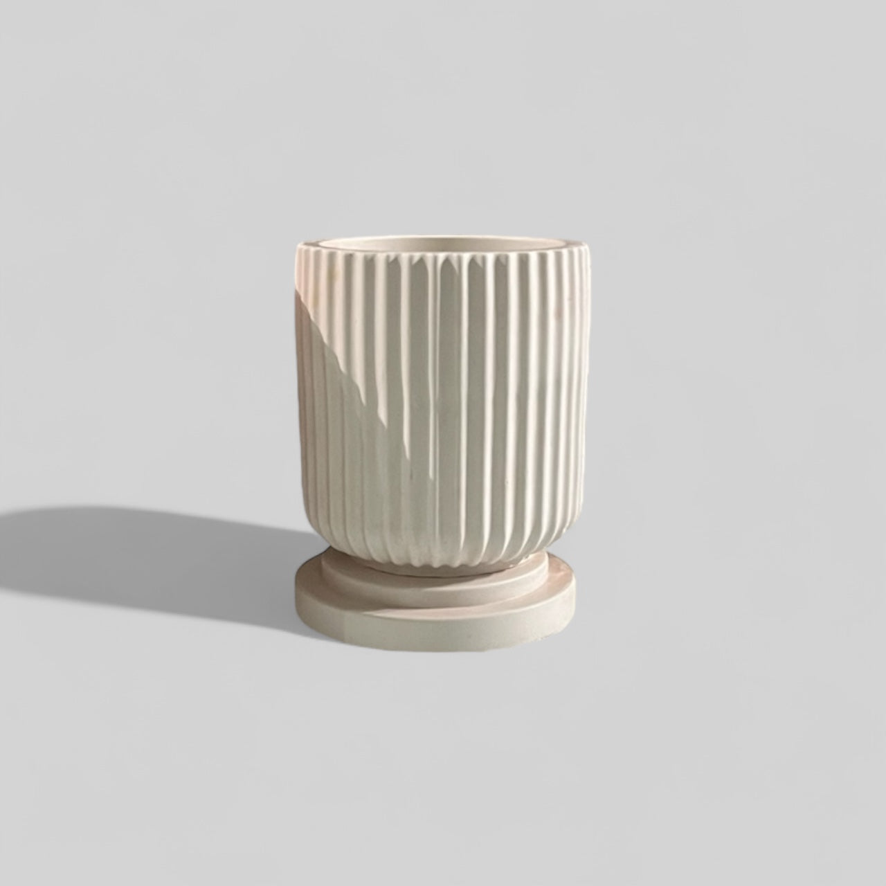 Rilievi - NIMBUS SCANALATO - Vaso/Portacandele con tappo